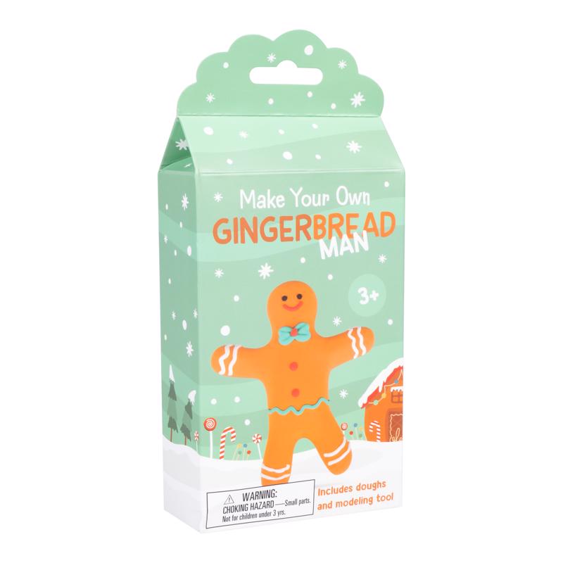 Fizz Make Your Own Gingerbread Man Dough Craft Set Brown