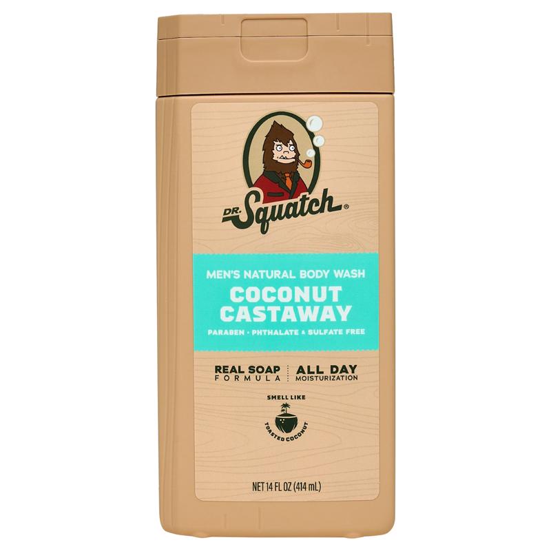 Dr. Squatch Scent-Lock Coconut Castaway Scent Body Wash 14 fl. oz. 1 pk
