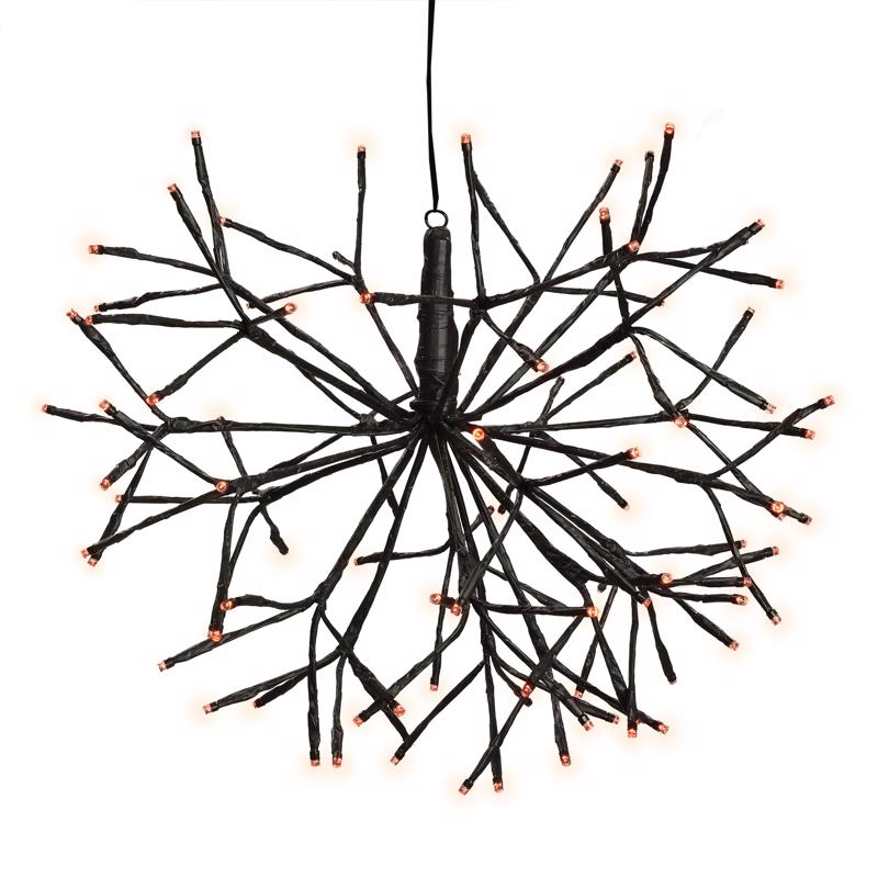 Celebrations 16 in. LED Prelit Shimmering Sphere Halloween Decor