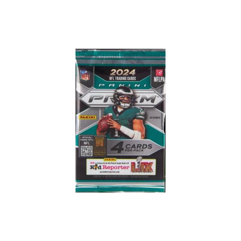 Panini NFL 2024 Prizm Football Retail Pack Trading Cards Multicolored 25 pc