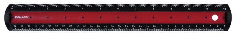 Fiskars 12 in. L X 1 in. W Plastic Ruler Metric and SAE