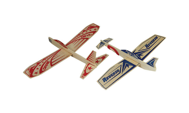 Guillow's Super Hero Glider Plane Natural 2 pc