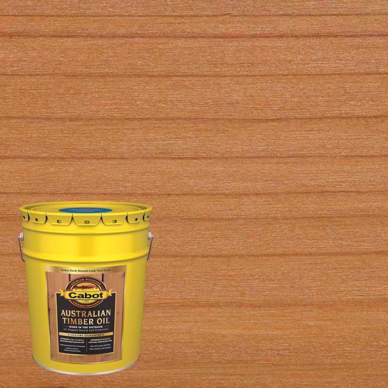 Cabot Australian Timber Oil Low VOC Transparent Honey Teak Oil-Based Australian Timber Oil 5 gal