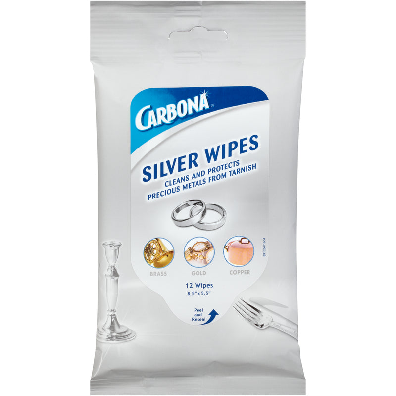 Carbona No Scent Metal Polish 12 wipes Wipes