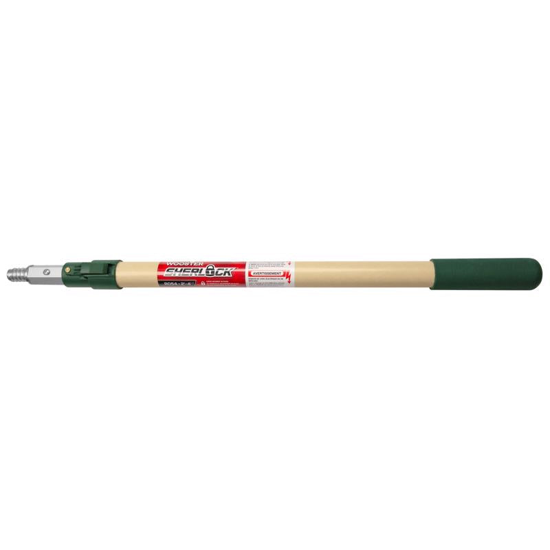 Wooster Sherlock Telescoping 4 ft. L X 1.5 in. D Aluminum/Fiberglass Extension Pole Beige/Green
