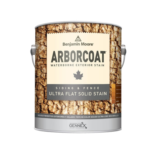 Benjamin Moore Arborcoat Solid Tintable Ultra Flat Tintable Base Base 3 Acrylic Latex Stain 1 gal