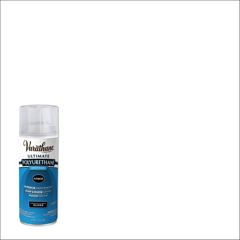 Varathane Ultimate Gloss Crystal Clear Water-Based Polyurethane Spray 11.25 oz
