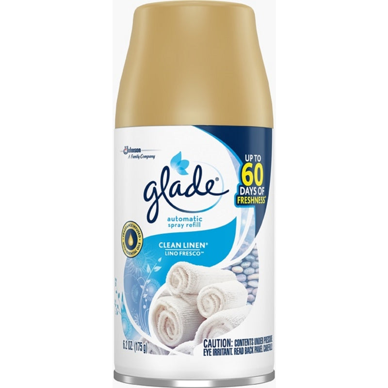 Glade Clean Linen Scent Air Freshener Refill 6.2 oz Aerosol