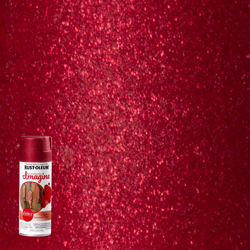 Rust-Oleum Imagine Glitter Red Spray Paint 10.25 oz