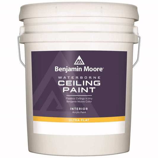 Benjamin Moore Waterborne Ceiling Paint Flat White Ceiling Paint Interior 5 gal