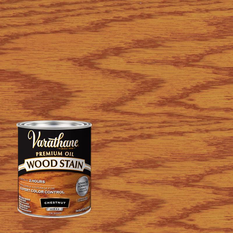 Varathane Semi-Transparent Chestnut Oil-Based Urethane Modified Alkyd Wood Stain 1 qt