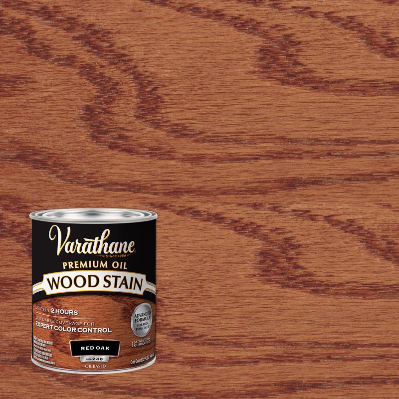 Varathane Semi-Transparent Red Oak Oil-Based Urethane Modified Alkyd Wood Stain 1 qt