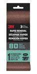 3M Rapid Removal 18 in. L X 3 in. W Aluminum Oxide Sanding Belt 80 Grit 1 pc