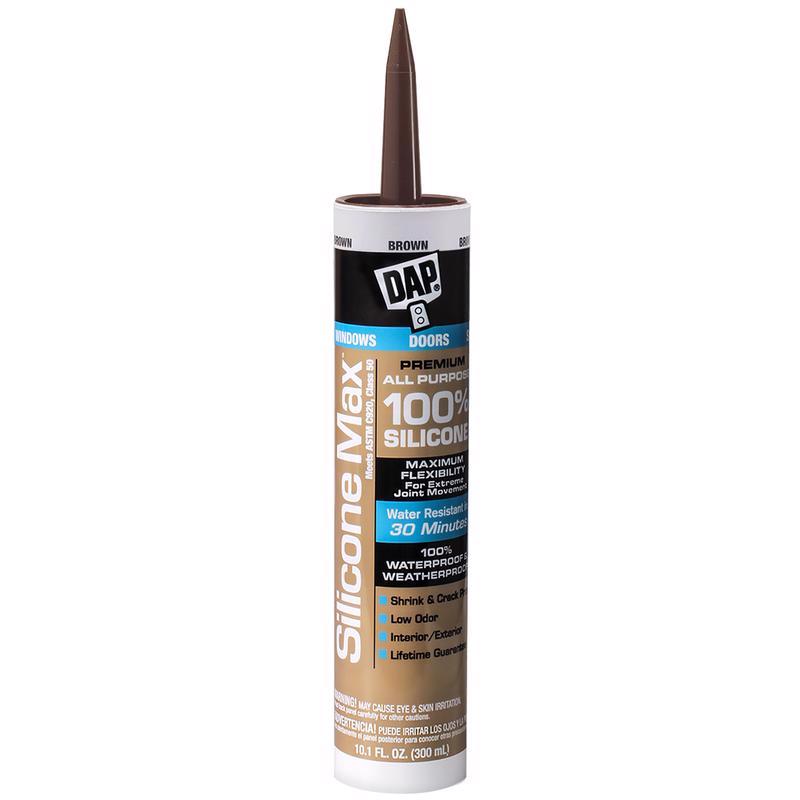 DAP Silicone Max Brown Silicone All Purpose Sealant 10.1 oz