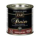 ZAR Semi-Transparent Moroccan Red Oil-Based Polyurethane Wood Stain 1/2 pt