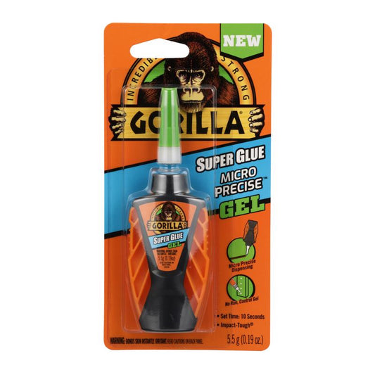 Gorilla Micro Precise High Strength Hybrid Adhesive Translucent Super Glue 5.5 gm