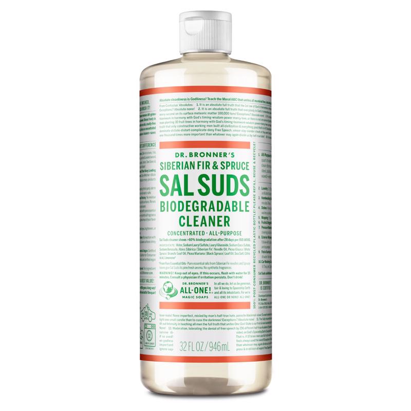 Dr. Bronner's Sal Suds Pine Scent Concentrated Organic Biodegradable Cleaner Liquid 32 oz