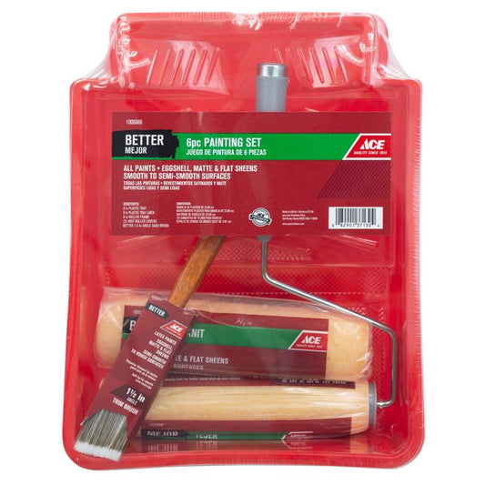 Ace Better Plastic 10 in. W X 13 in. L Paint Tray Set