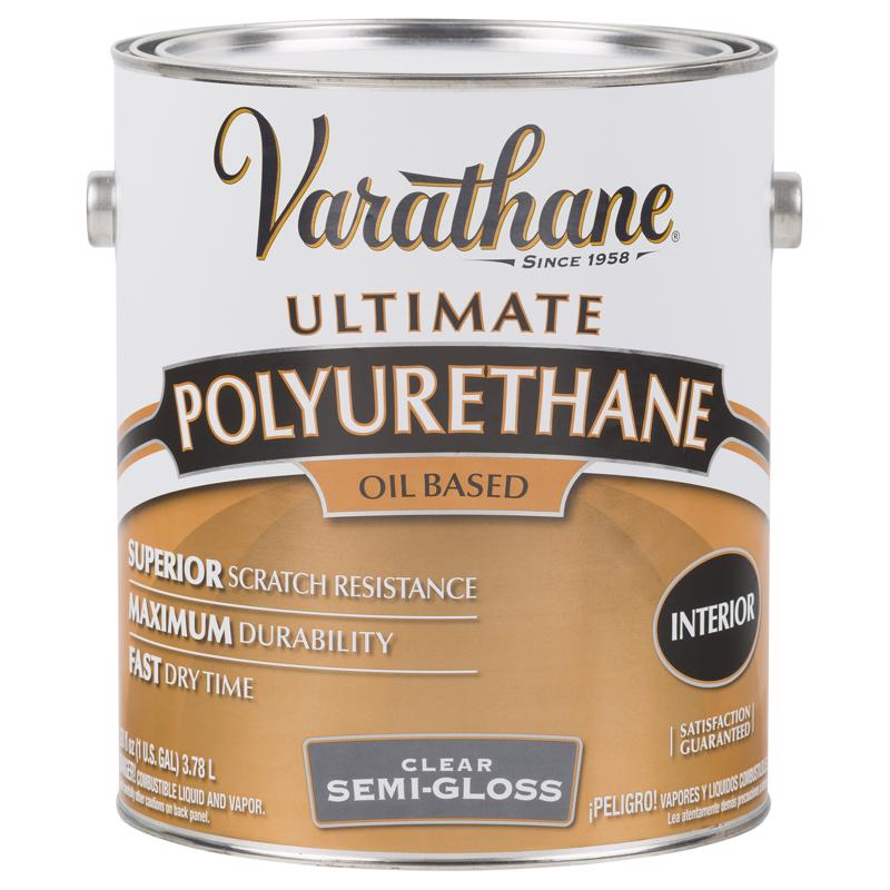 Varathane Semi-Gloss Clear Oil-Based Polyurethane 1 gal