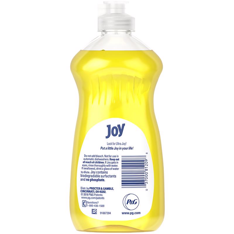 Joy Lemon Scent Liquid Dish Soap 12.6 oz 1 pk