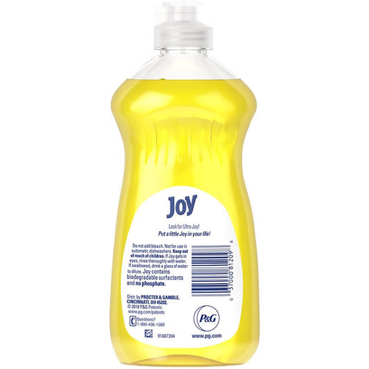 Joy Lemon Scent Liquid Dish Soap 12.6 oz 1 pk