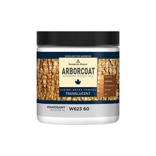 Benjamin Moore Arborcoat Transparent Flat Mahogany Acrylic Deck, Fence and Siding Stain 8 oz