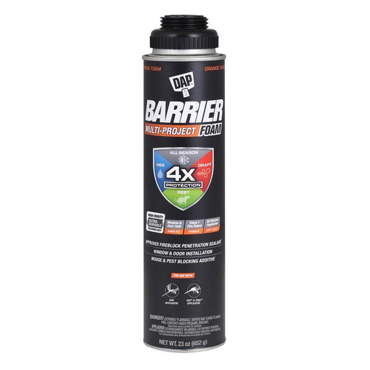 DAP Barrier Foam Orange Polyurethane Foam Multipurpose Barrier Foam 23 oz