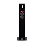 Sani-Station Benchmark Shield Hand Sanitizer Dispenser Stand