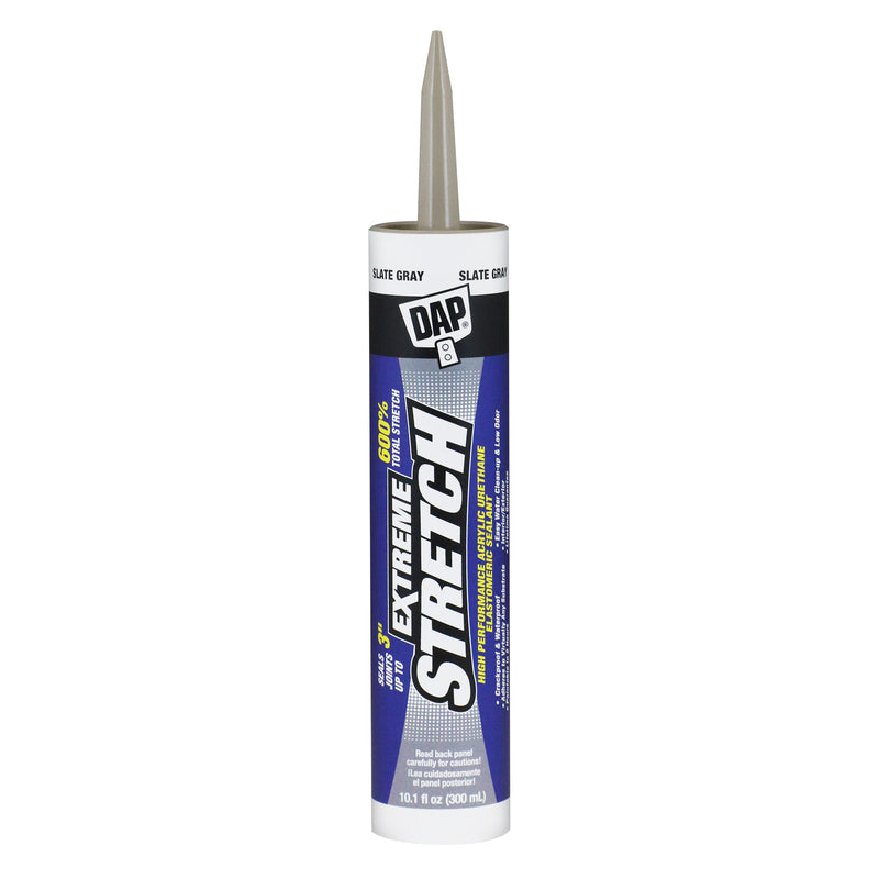 DAP Extreme Stretch Slate Gray Acrylic Urethane All Purpose Elastomeric Sealant 10.1 oz