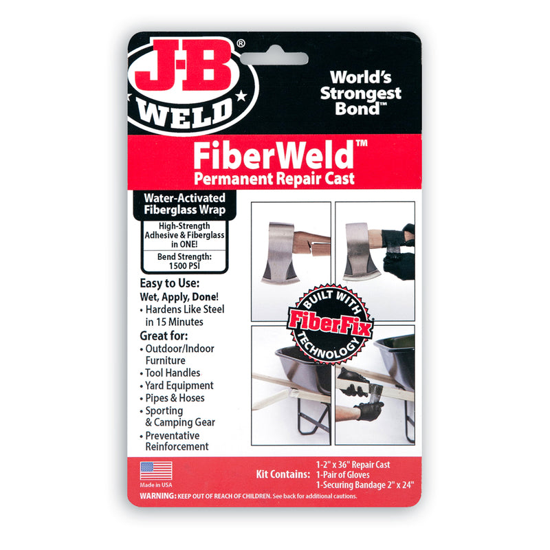 J-B Weld FiberWeld High Strength Epoxy Adhesive Black Permanent Fabric Adhesive 1 pc