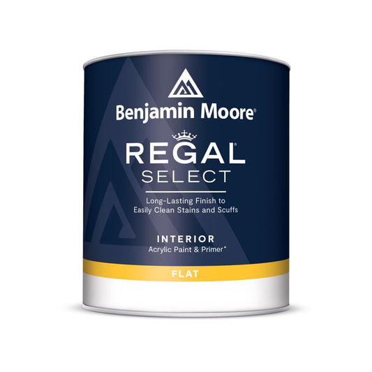 Benjamin Moore Regal Select Flat Base 2 Paint and Primer Interior 1 qt