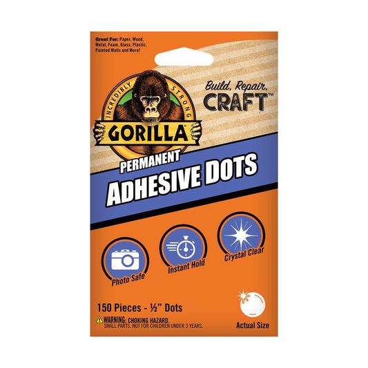 Gorilla High Strength Transparent Adhesive Putty 150 pc