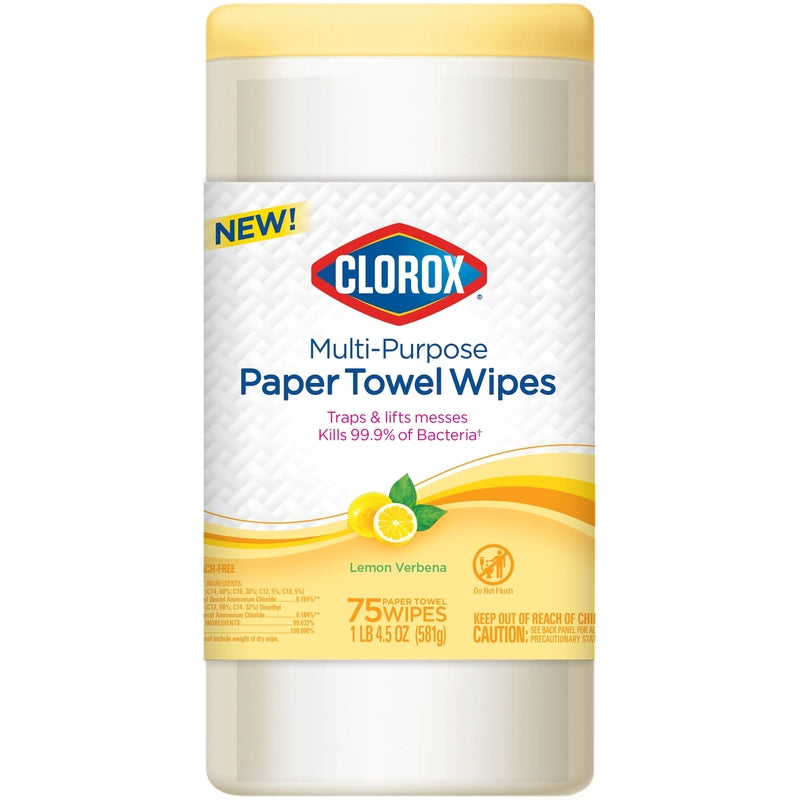 Clorox Lemon Verbena Scent Disinfecting Wipes 75 ct