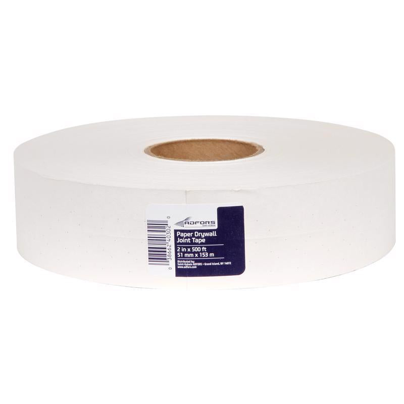 Saint-Gobain ADFORS 500 ft. L X 2 in. W Paper White Drywall Joint Tape