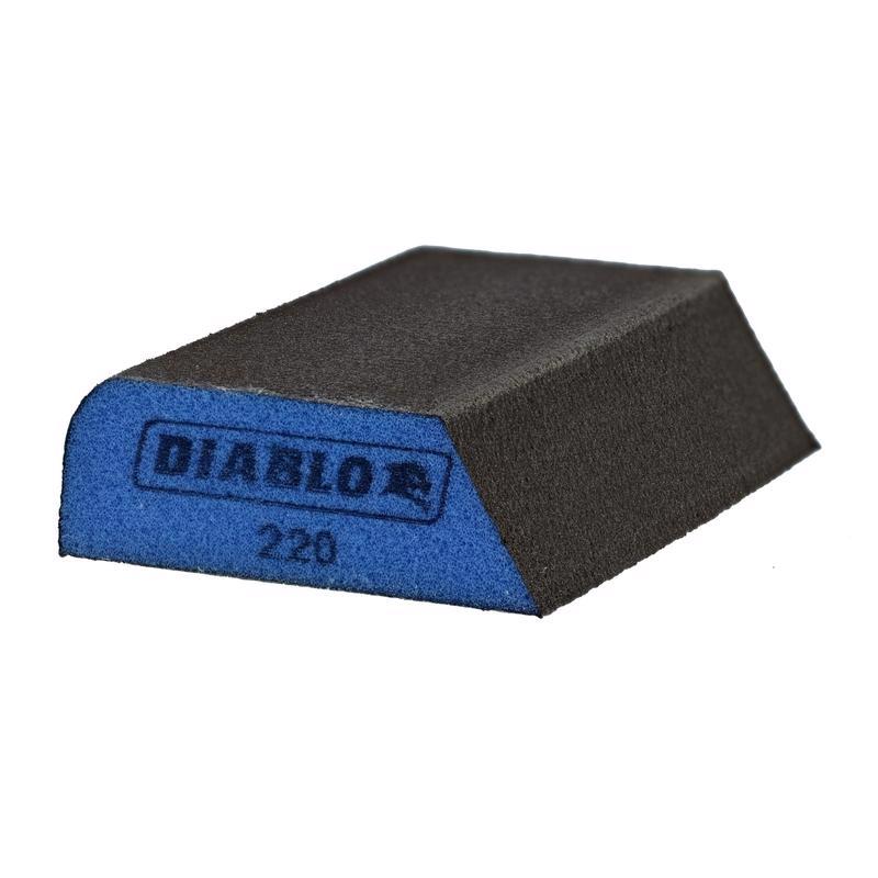 Diablo 4 in. L X 2-1/2 in. W X 1 in. 220 Grit Ultra Fine Dual Edge Sanding Sponge