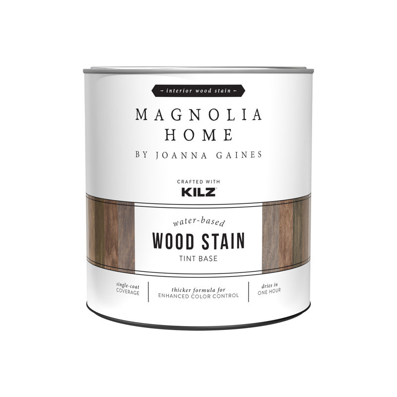 Magnolia Home by Joanna Gaines Kilz Transparent Flat Clear Water-Based Acrylic Wood Stain 1 qt