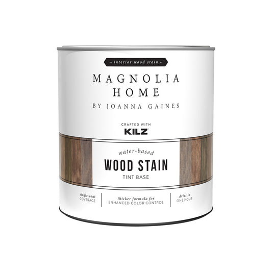 Magnolia Home by Joanna Gaines Kilz Transparent Flat Clear Water-Based Acrylic Wood Stain 1 qt
