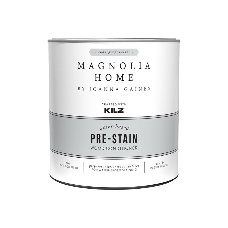 Magnolia Home by Joanna Gaines Kilz Transparent Flat Clear Water-Based Acrylic Pre-Stain Conditioner