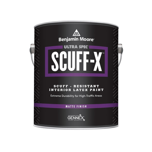Benjamin Moore Ultra Spec Scuff-X Matte White Base 3 Paint Interior 1 gal