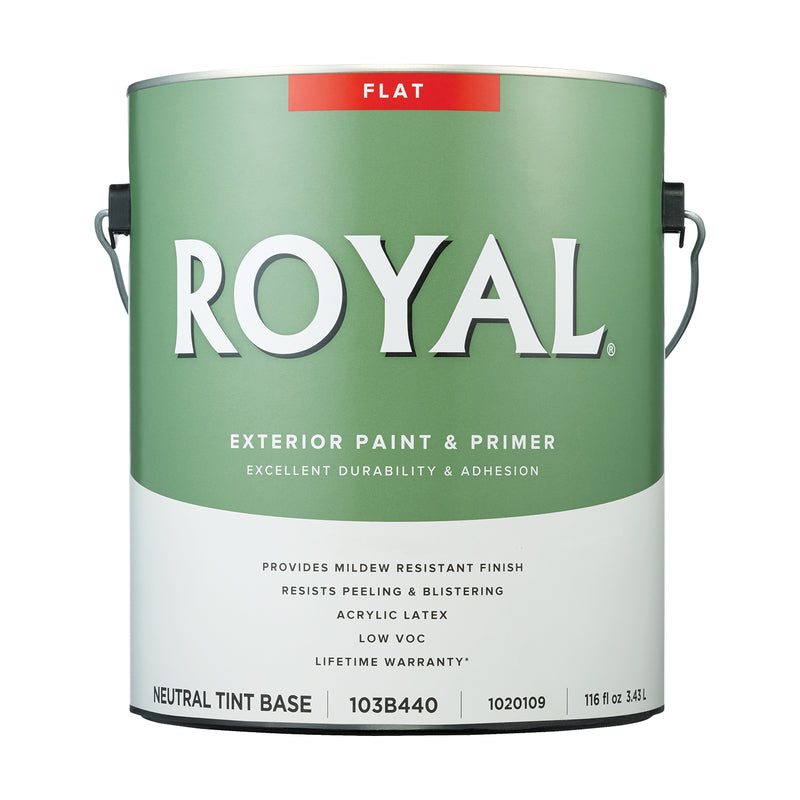 Royal Flat Tint Base Neutral Base Paint Exterior 1 gal