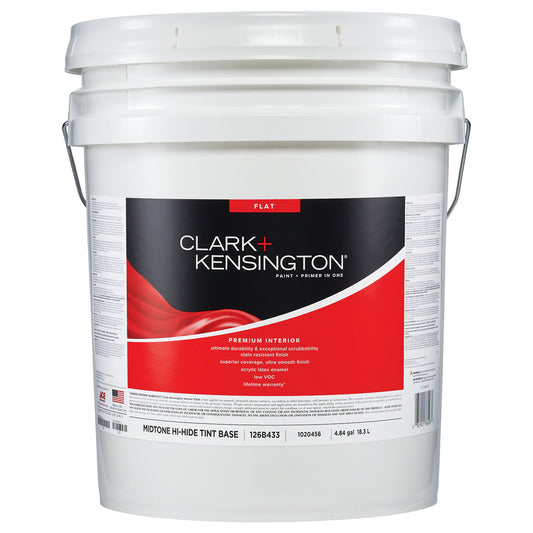 Clark+Kensington Flat Tint Base Mid-Tone Base Premium Paint Interior 5 gal