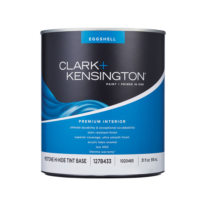 Clark+Kensington Eggshell Tint Base Mid-Tone Base Paint + Primer Interior 1 qt