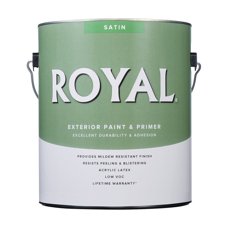 Royal Satin High Hiding White Paint Exterior 1 gal