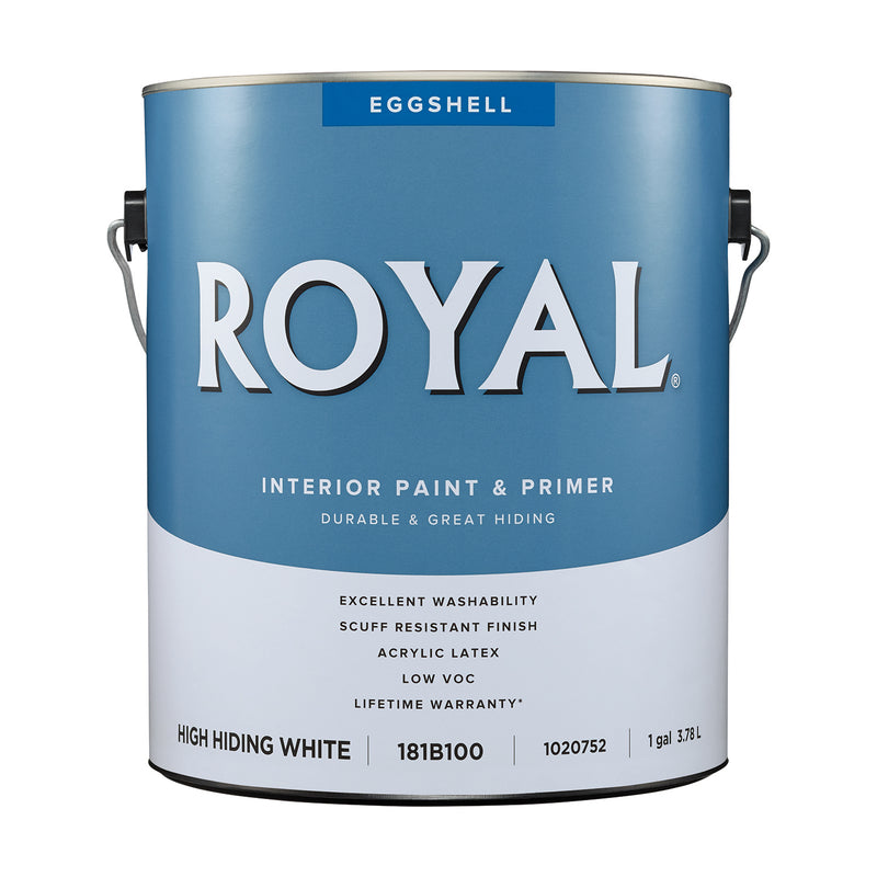 Royal Eggshell High Hiding White Water-Based Paint Interior 1 gal