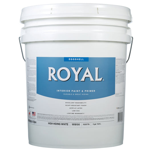 Royal Eggshell High Hiding White Paint Interior 5 gal