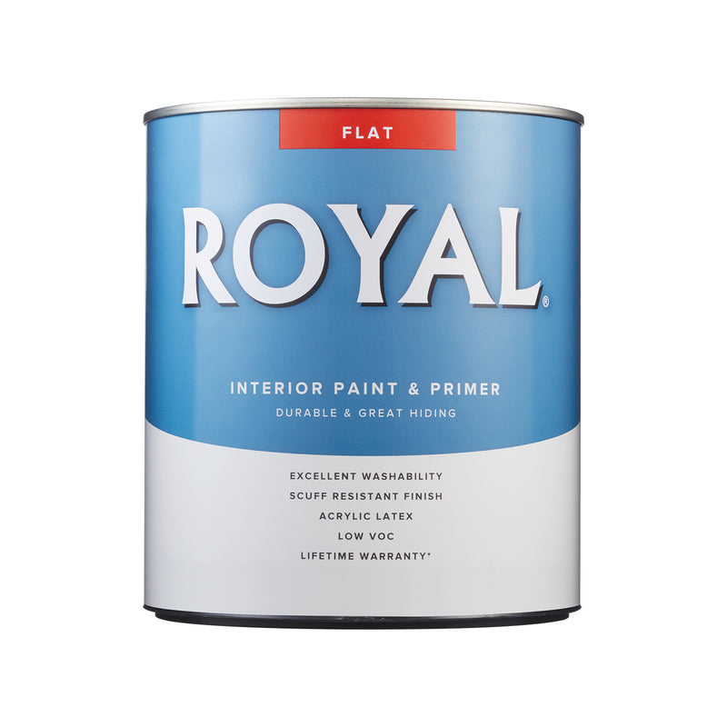 Royal Flat Tint Base Ultra White Base Paint and Primer Interior 1 qt
