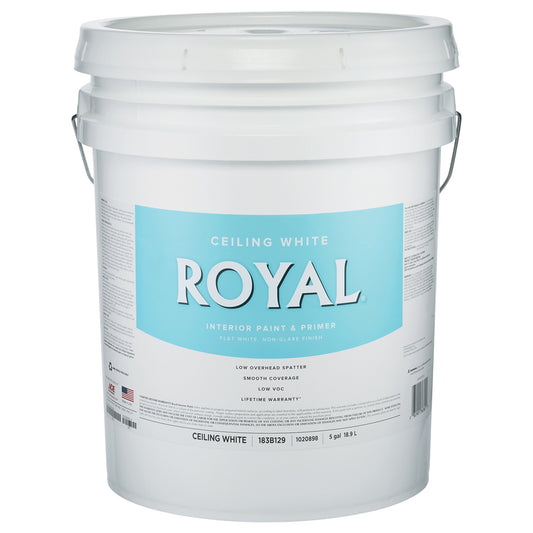 Royal Flat Ceiling White Paint Interior 5 gal