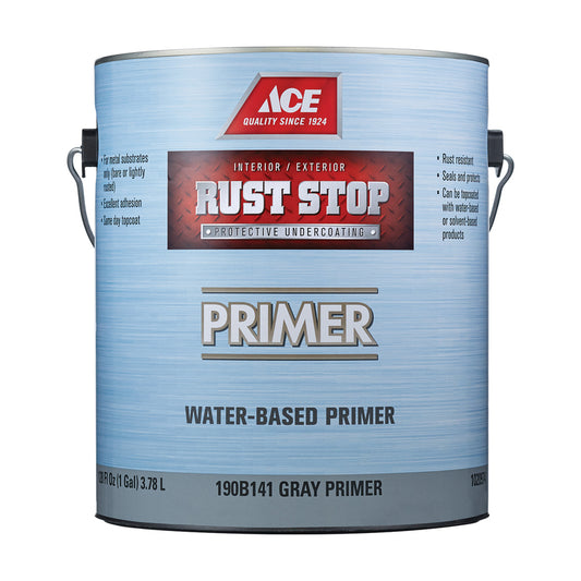 Ace Rust Stop Gray Primer Water-Based Rust Primer 1 gal