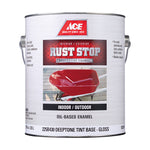 Ace Rust Stop Indoor/Outdoor Gloss White Oil-Based Enamel Rust Prevention Paint 1 gal