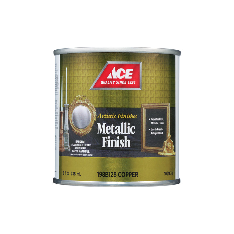 Ace Artistic Finishes Metallic Copper Solvent-based Paint Interior 1/2 pt